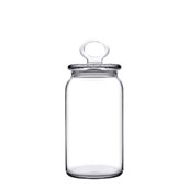 PAS.96761/OEM Γυάλινο Βάζο με καπάκι, 113cl, φ8xY18cm, Pasabahce