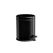 KHS-BIN-5005B Κάδος πεντάλ 5lt (20x27.5cm), μεταλλικά, Μαύρo