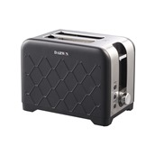 DRW-141 Φρυγανιέρα μαύρη, 930W, 2 θέσεων, DARWIN