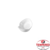 LFW-65/WH Μπωλ Οπαλίνης Ορθογώνια 15x15cm, Λευκό, Tempered, Σειρά Paros