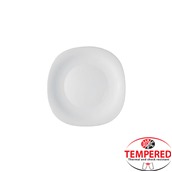 LFP-85/WH Πιάτο Οπαλίνης Ρηχό 20x20cm, Λευκό, Tempered, Σειρά Paros