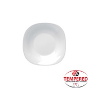 LFTP-90/WH Πιάτο Οπαλίνης Βαθύ 21.5x21.5cm, Λευκό, Tempered, Σειρά Paros