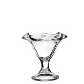 JLBQ-15 Γυάλινo Μπωλ Παγωτού Prima 23cl,  φ13.5xΥ13(6.5)cm, με πόδι