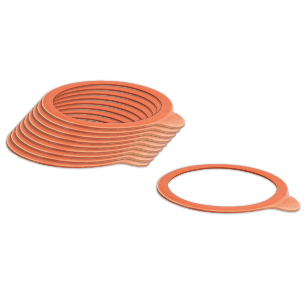 WECK-GR74/86 Σετ 10 λαστιχάκια για δοχεία με καπάκι φ80mm, WECK Γερμανίας