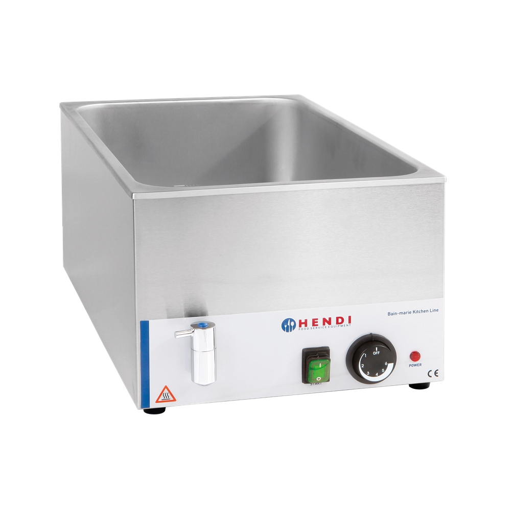 238912 Ηλεκτρικό Μπαιν Μαρί GN 1/1 με Βρύση, 1200W. Σειρά «Kitchen Line»., HENDI