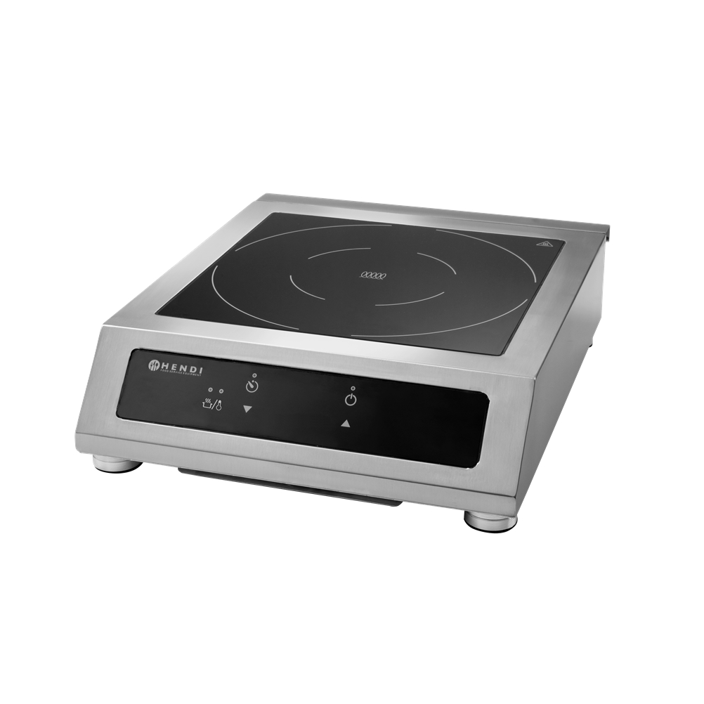 239698 Επαγωγική Εστία Induction, INOX, έως φ28cm, 3500W, 34.2x43.1xΥ11.6cm, HENDI