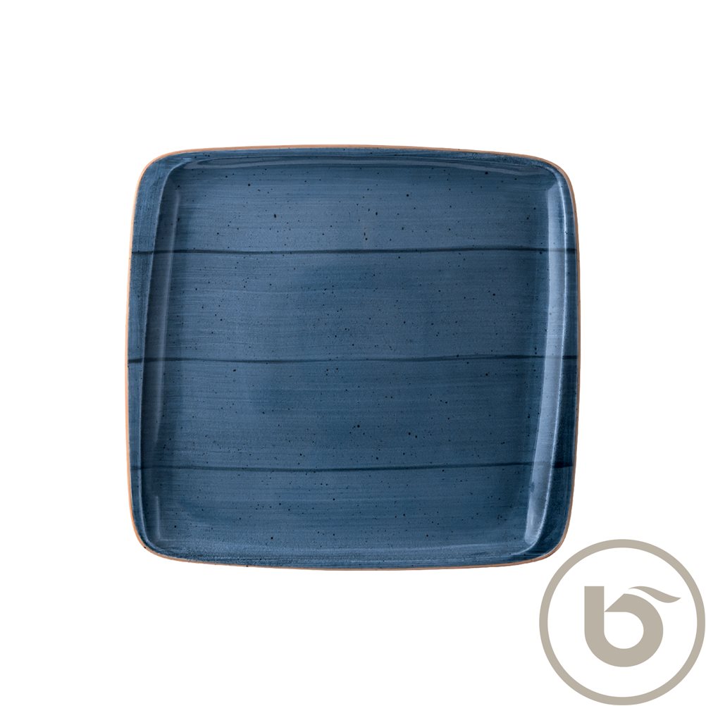 ADKMOV28KR Πιάτο Τετράγωνο πορσελάνης 22x20cm, DUSK, BONNA