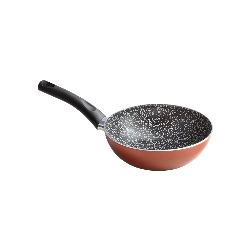 SCSLT28S Τηγάνι WOK αντικολλητικό 28cm, Σειρά Monella, made in Italy