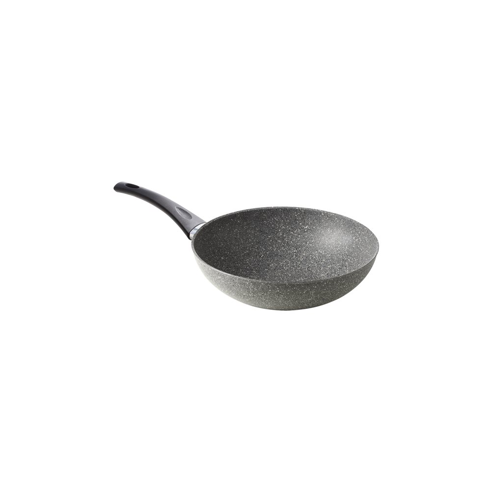 KGSLT28 Τηγάνι WOK αντικολλητικό 28cm, Σειρά Granitika, made in Italy