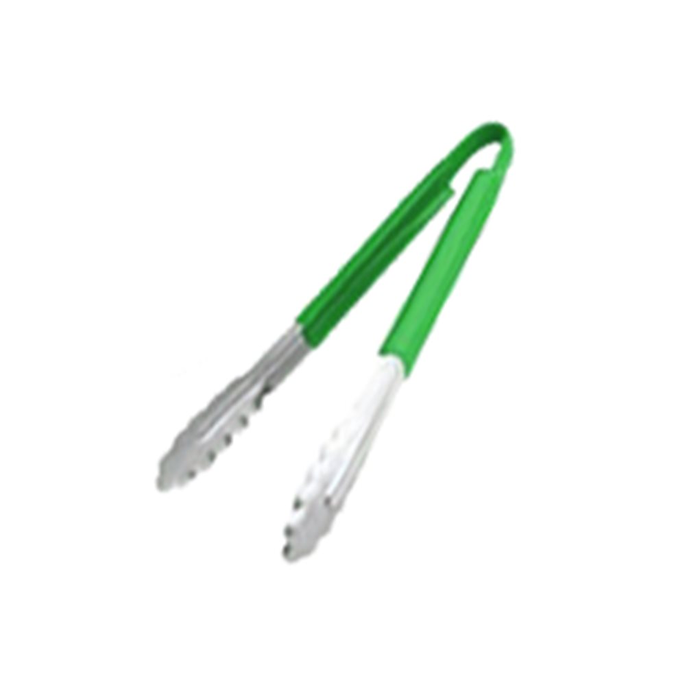 LAB-30/GN Λαβίδα κουκουνάρα INOX, 30cm, με πράσινη λαβή