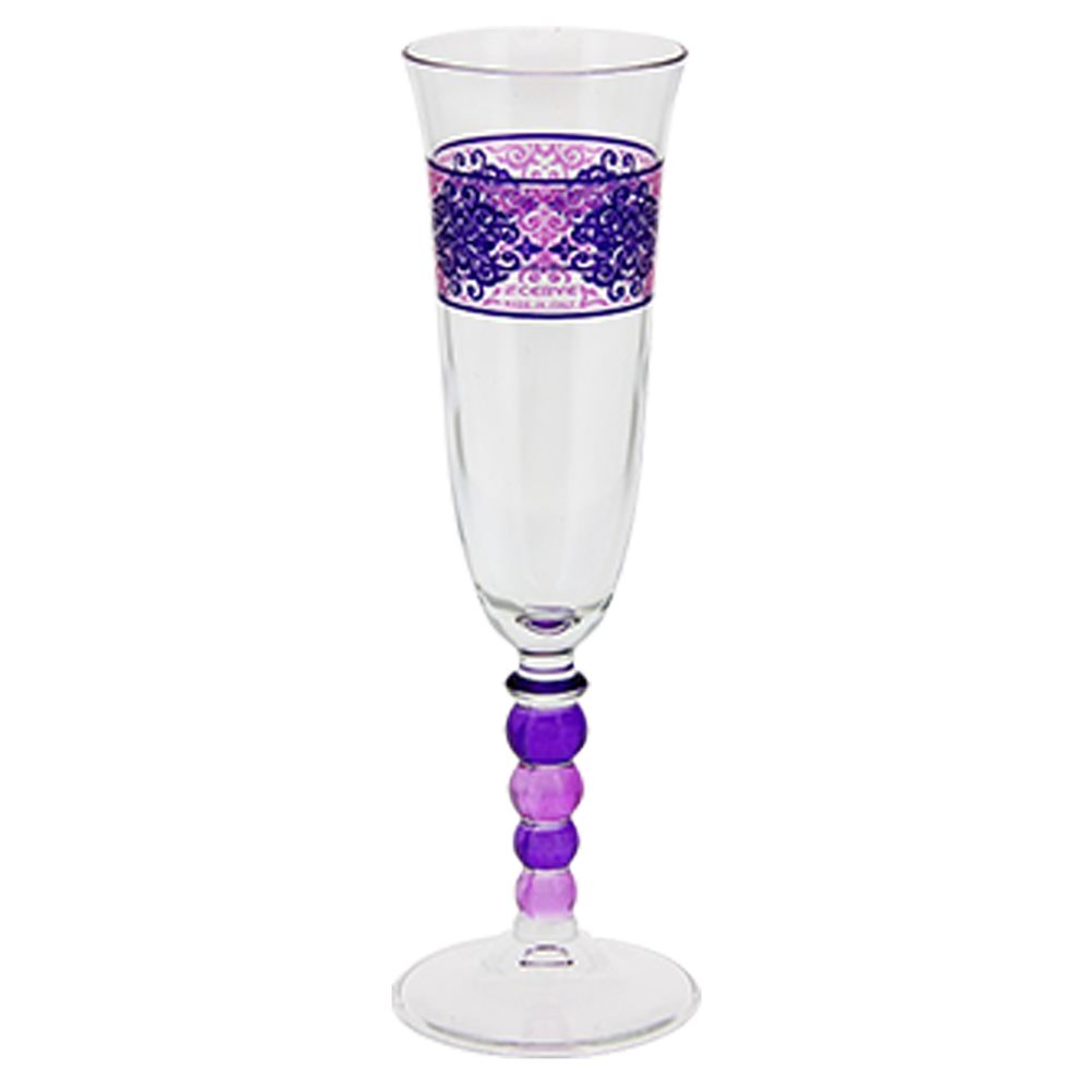 M64980 Γυάλινο ποτήρι σαμπάνιας 165cc, CHARME FUXIA, Cerve