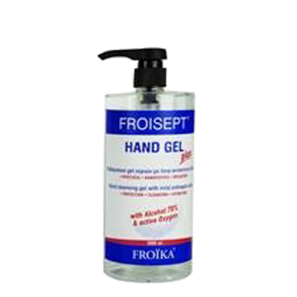 PLUS GEL/1000ML Gel 1Lt με αντλία, για απολύμανση χεριών, με αλκοόλη 70%