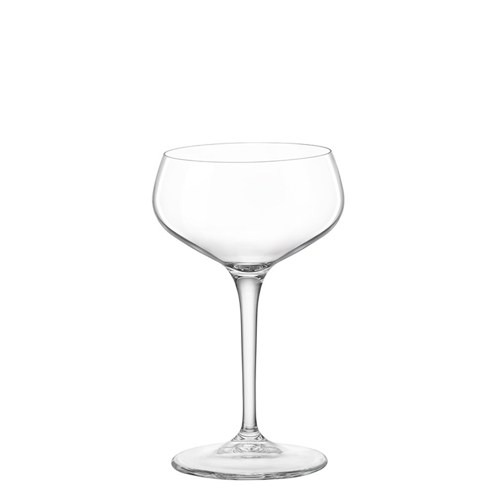 NOVECENTO COCTAIL Ποτήρι Γυάλινο, Κολωνάτο, Coupe, Cocktail, 25cl, φ9.4x15.5cm, σειρά Novecento, BORMIOLI ROCCO
