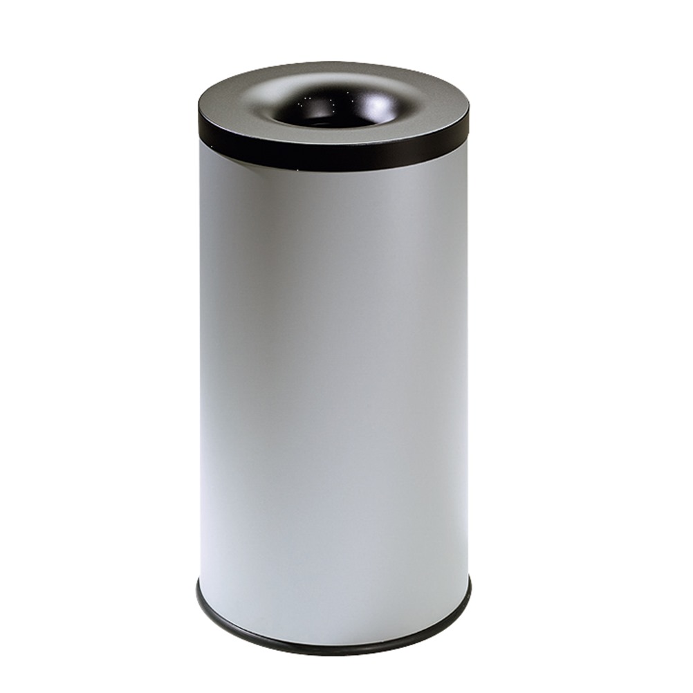 542-G Κάδος  Απορριμμάτων με ανοιχτό κάλυμμα, Inox ,75lt, Γκρι, φ38xΥ75cm, Stil-Casa Italy