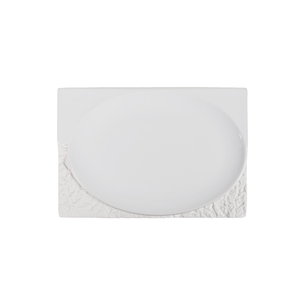 067.0016.00001 Πιάτο πορσελάνης 27x18cm, Σειρά Terra, CostaVerde