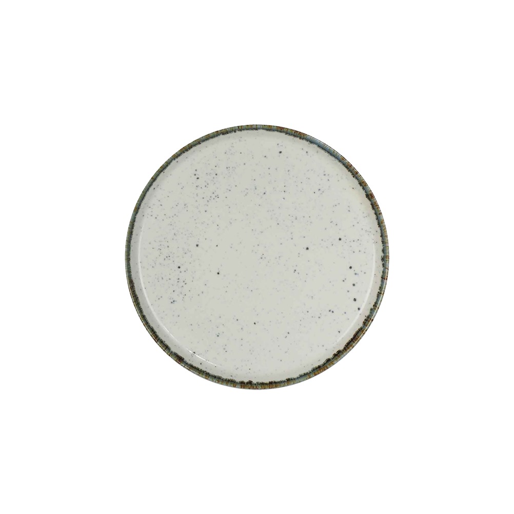 056.0030.04193 Πιάτο ρηχό πορσελάνης με ανασηκωμένο χείλος, φ22cm,Σειρά Dreamy, CostaVerde