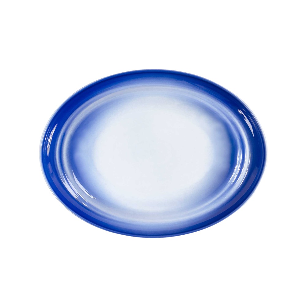 063.0050.04267 Πιατέλα οβάλ πορσελάνης με κυματοειδές rim, 32x24cm, Σειρά Αgma Marino, CostaVerdede