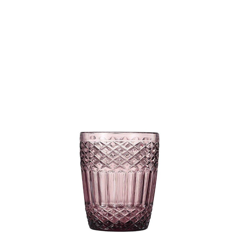 BA.765069 Ποτήρι Γυάλινο, Χαμηλό, 29cl, Μωβ, φ8.1x9.9cm, σειρά  BAROCCO