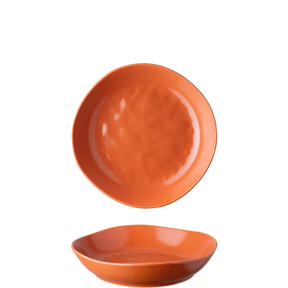 NAT2-ZB-22 Μπωλ πορσελάνης φ22cm, με κυματοειδή εσωτερικό, σειρά Nature, LUKANDA