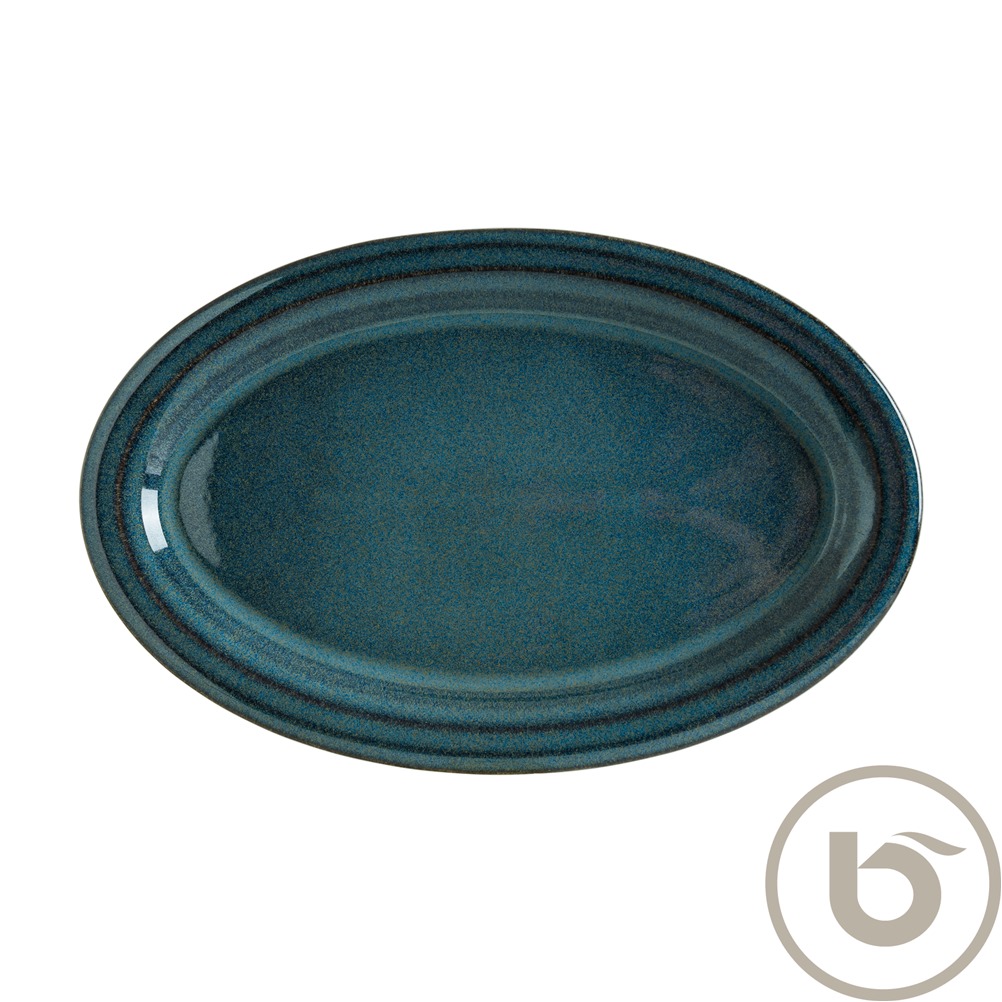 OCHAL36OV Πιατέλα Οβάλ πορσελάνης 36cm, Ocean Halo, BONNA