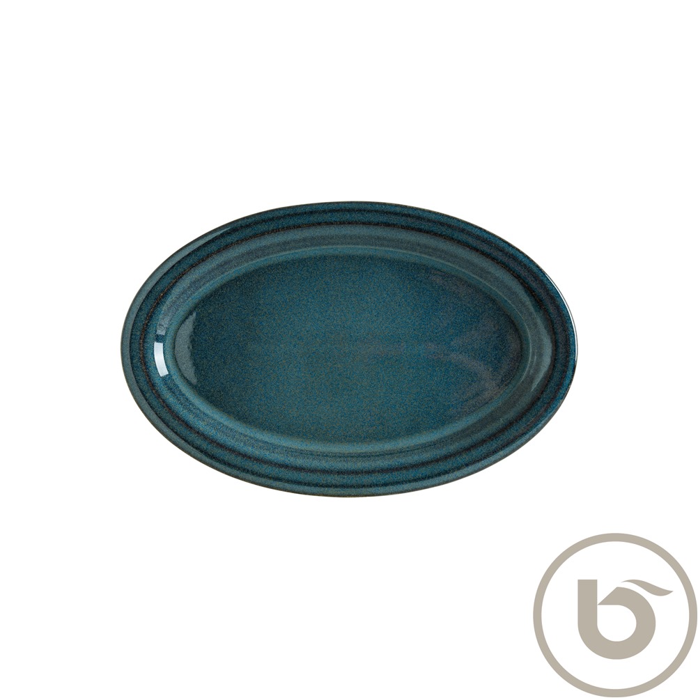 OCHAL28OV Πιατέλα Οβάλ πορσελάνης 28cm, Ocean Halo, BONNA