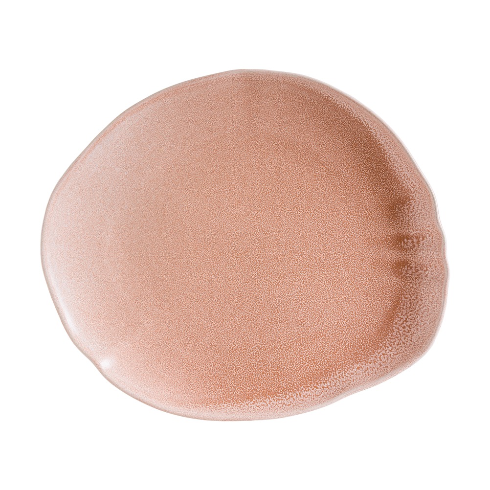 BLHTON36OV Πιατέλα πορσελάνης, ακανόνιστο σχήμα, 36cm, Blush Tone, BONNA