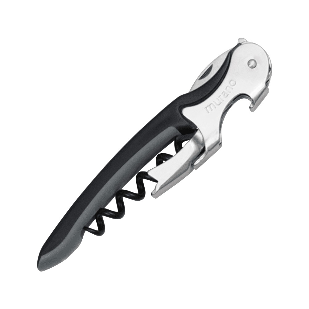 MURANO.NN Ανοιχτήρι σερβιτόρου, 11cm,2 βημάτων, μαύρο, MURANO