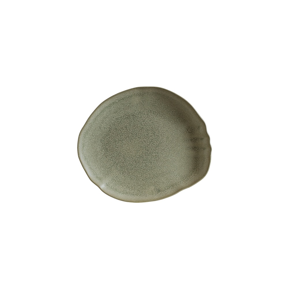 ADFTON20OV Πιάτο πορσελάνης, ακανόνιστο σχήμα, 20cm, Reactice γυάλωμα, Adelfa Tone, BONNA