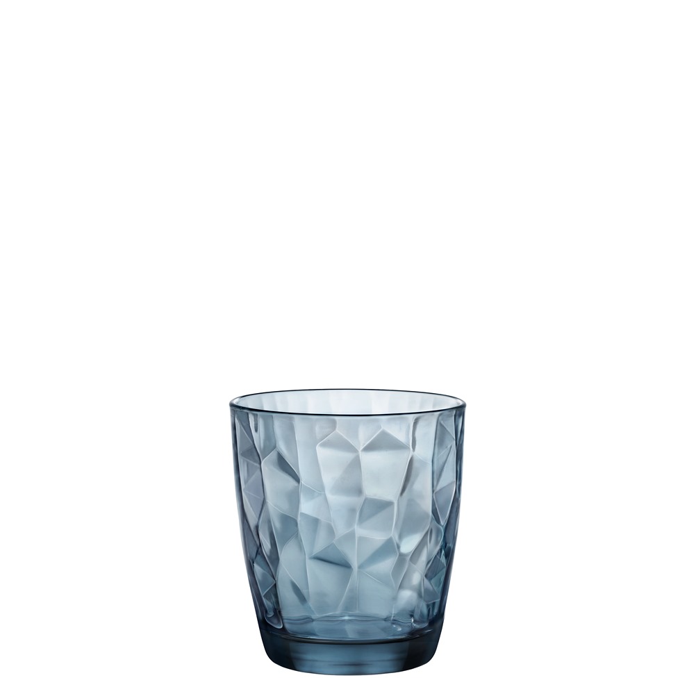 DIAMOND ACQUA/OCΕΑΝ BLUE Ποτήρι Γυάλινο,  Χαμηλό, Μπλε, 30.5cl, φ8.4x9.3cm, σειρά  Diamond, BORMIOLI ROOCO