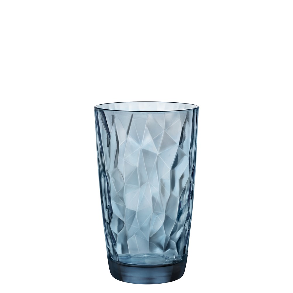 DIAMOND COOLER/OCΕΑΝ BLUE Ποτήρι Γυάλινο,  Ψηλό, Μπλε, 47cl, φ8.5x14.4cm, σειρά  Diamond, BORMIOLI ROOCO