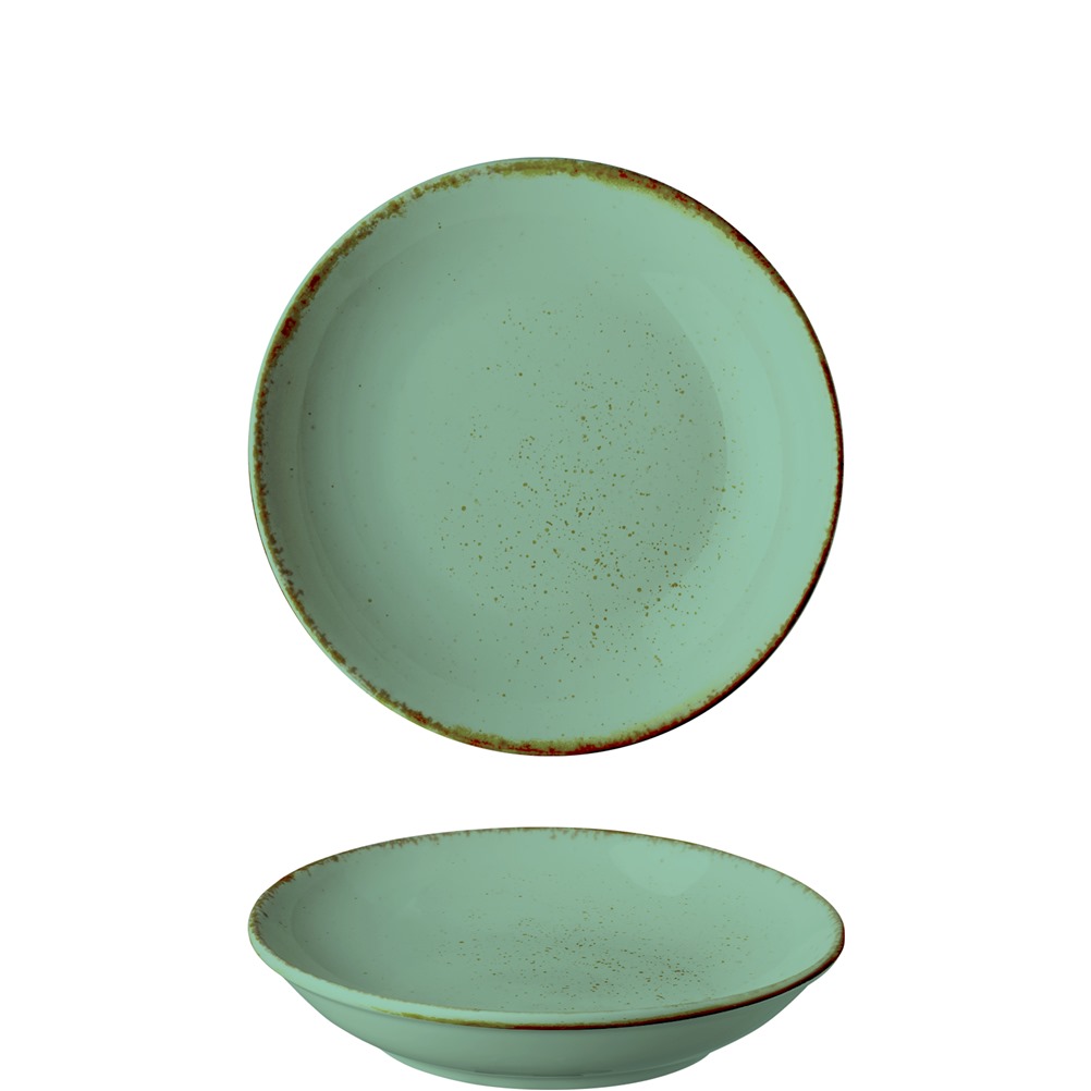 GX-S6-DP-24 Πιάτο Βαθύ πορσελάνης, Φ24cm, Τιρκουάζ, σειρά Leon Fizz, LUKANDA