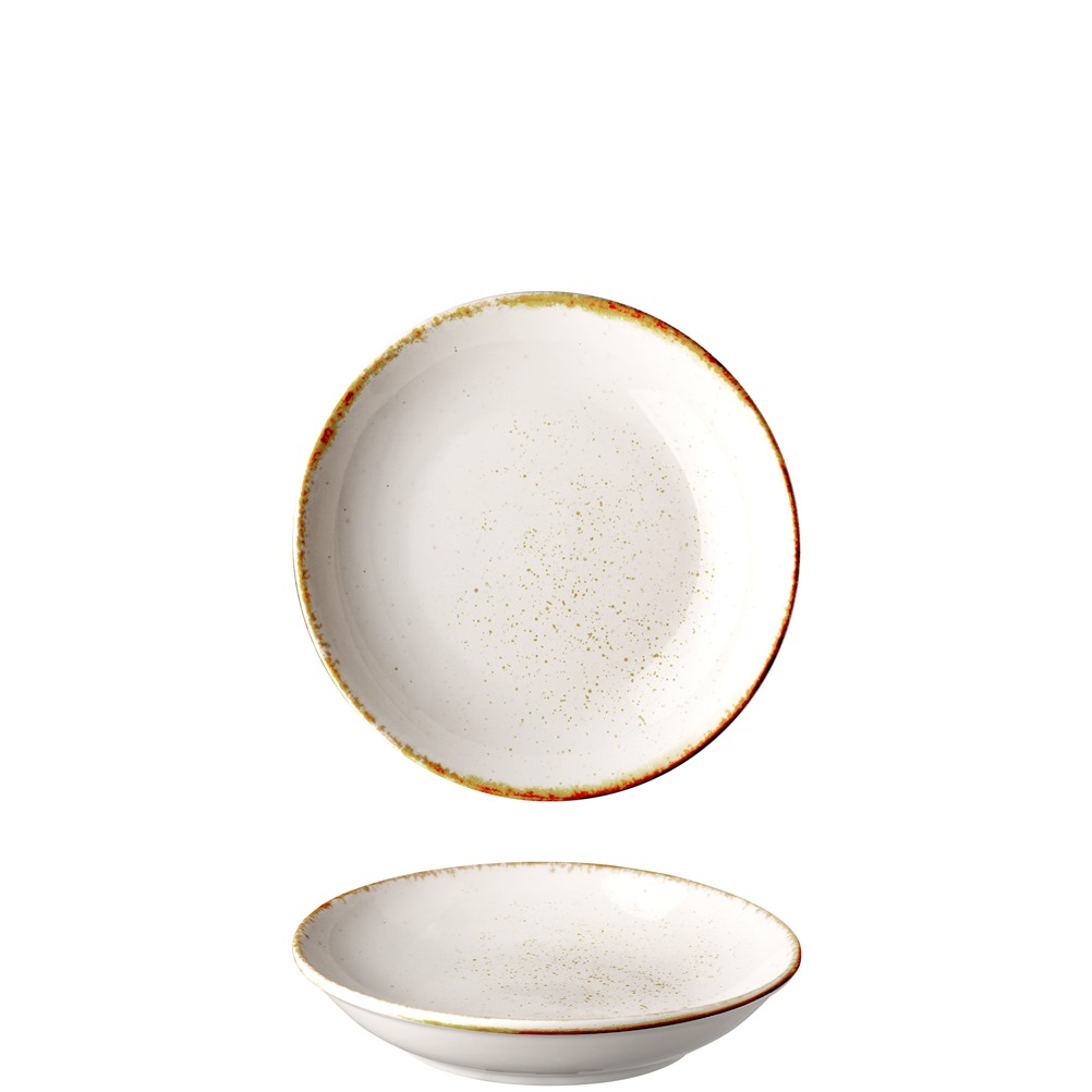 GX-S4-DP-20 Πιάτο Βαθύ πορσελάνης, Φ20cm, Κρεμ, σειρά Leon Fizz, LUKANDA