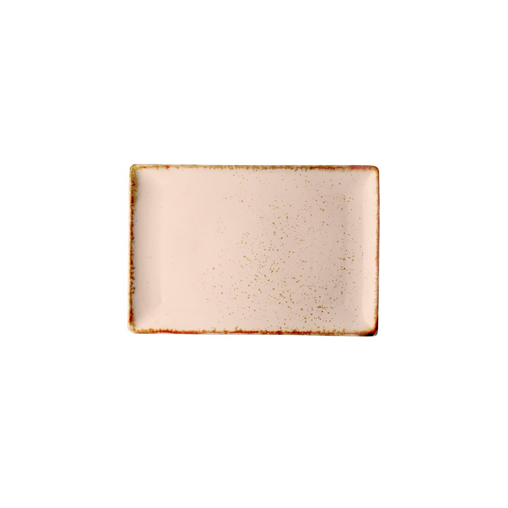 GX-S5-RP-2110 Πιατέλα ορθογώνια πορσελάνης 21x10cm, Σομόν, σειρά Leon Fizz, LUKANDA