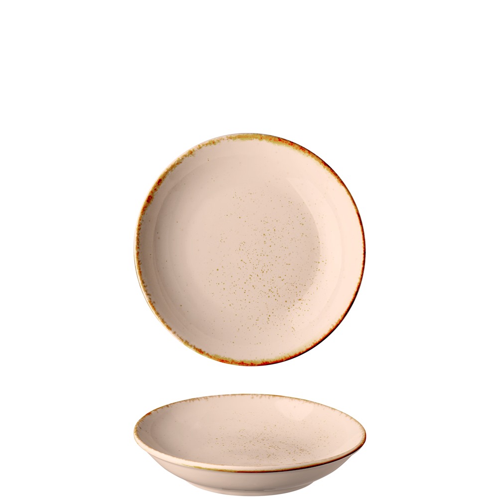 GX-S5-DP-20 Πιάτο Βαθύ πορσελάνης, Φ20cm, Σομόν, σειρά Leon Fizz, LUKANDA