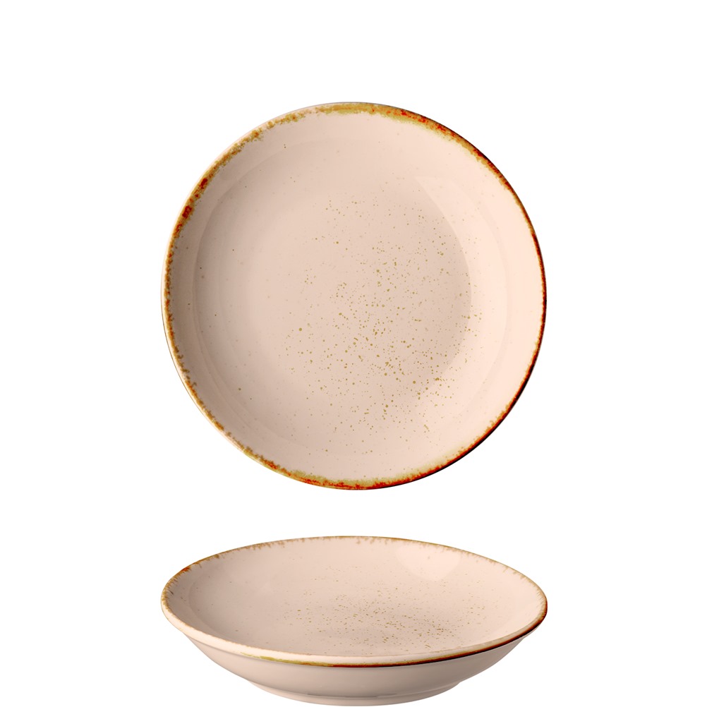 GX-S5-DP-24 Πιάτο Βαθύ πορσελάνης, Φ24cm, Σομόν, σειρά Leon Fizz, LUKANDA