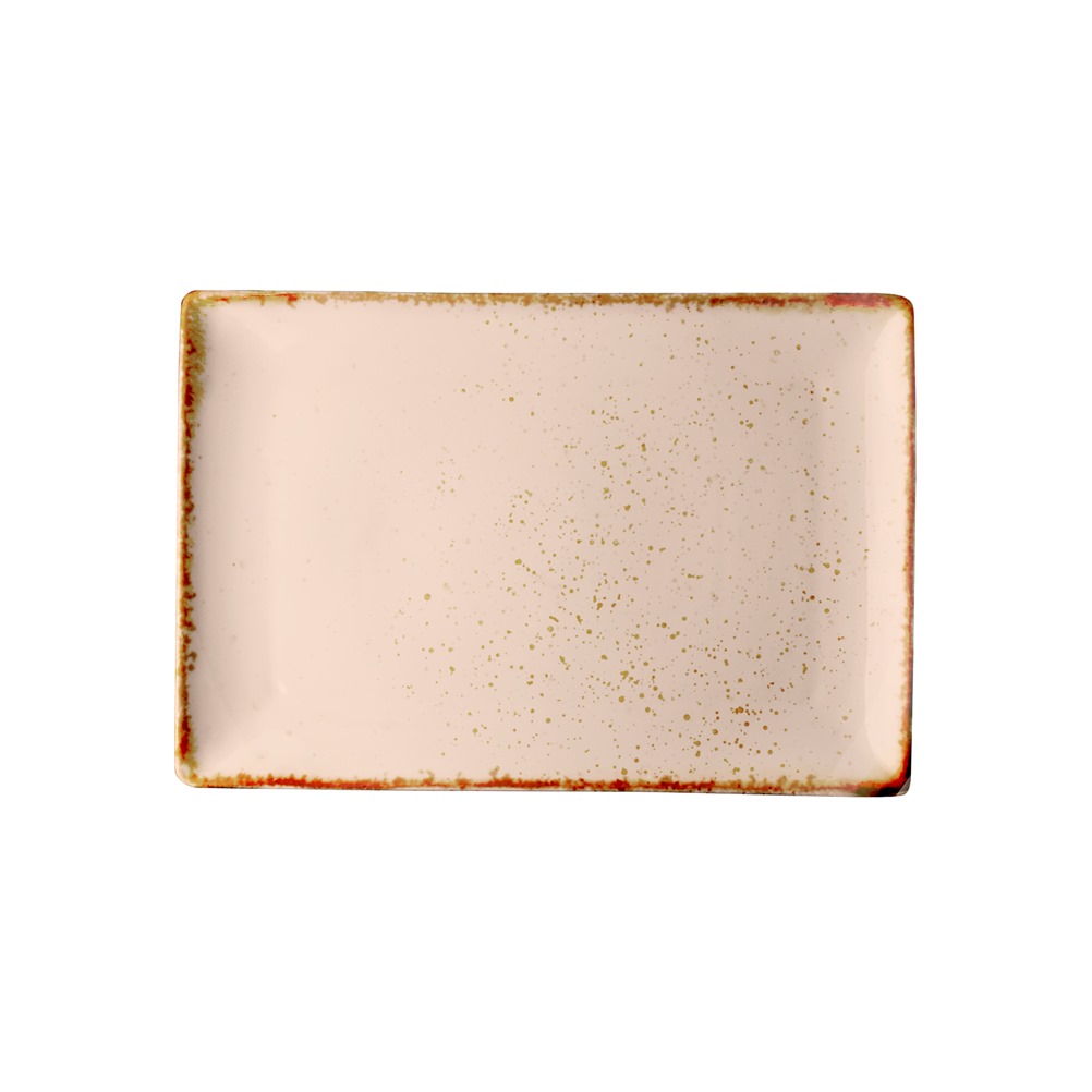 GX-S5-RP-2716 Πιατέλα ορθογώνια πορσελάνης 27x16cm, Σομόν, σειρά Leon Fizz, LUKANDA