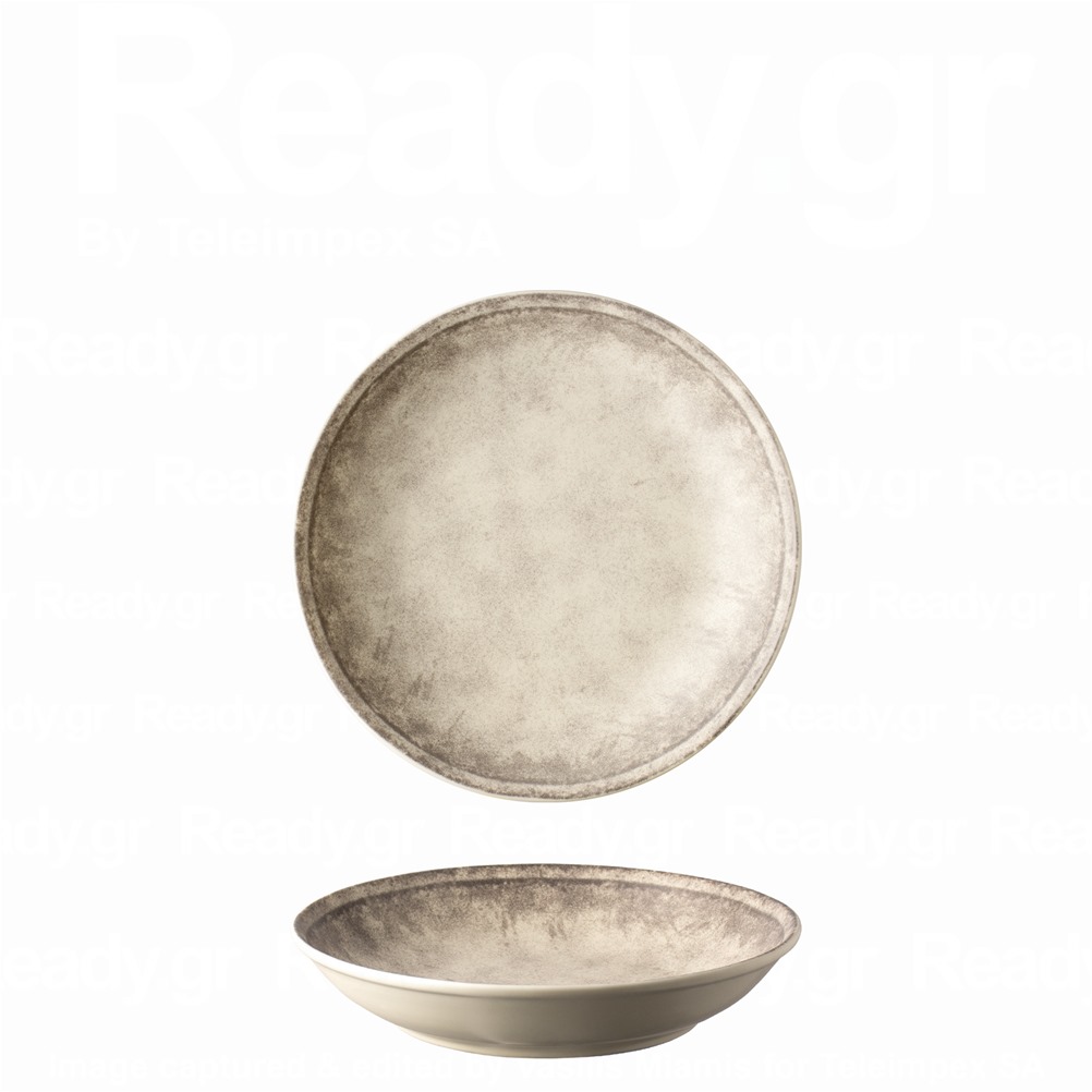 LV-MT-1-DP-20 Πιάτο Βαθύ πορσελάνης, Φ20cm, σειρά Future, γκρι ματ, LUKANDA