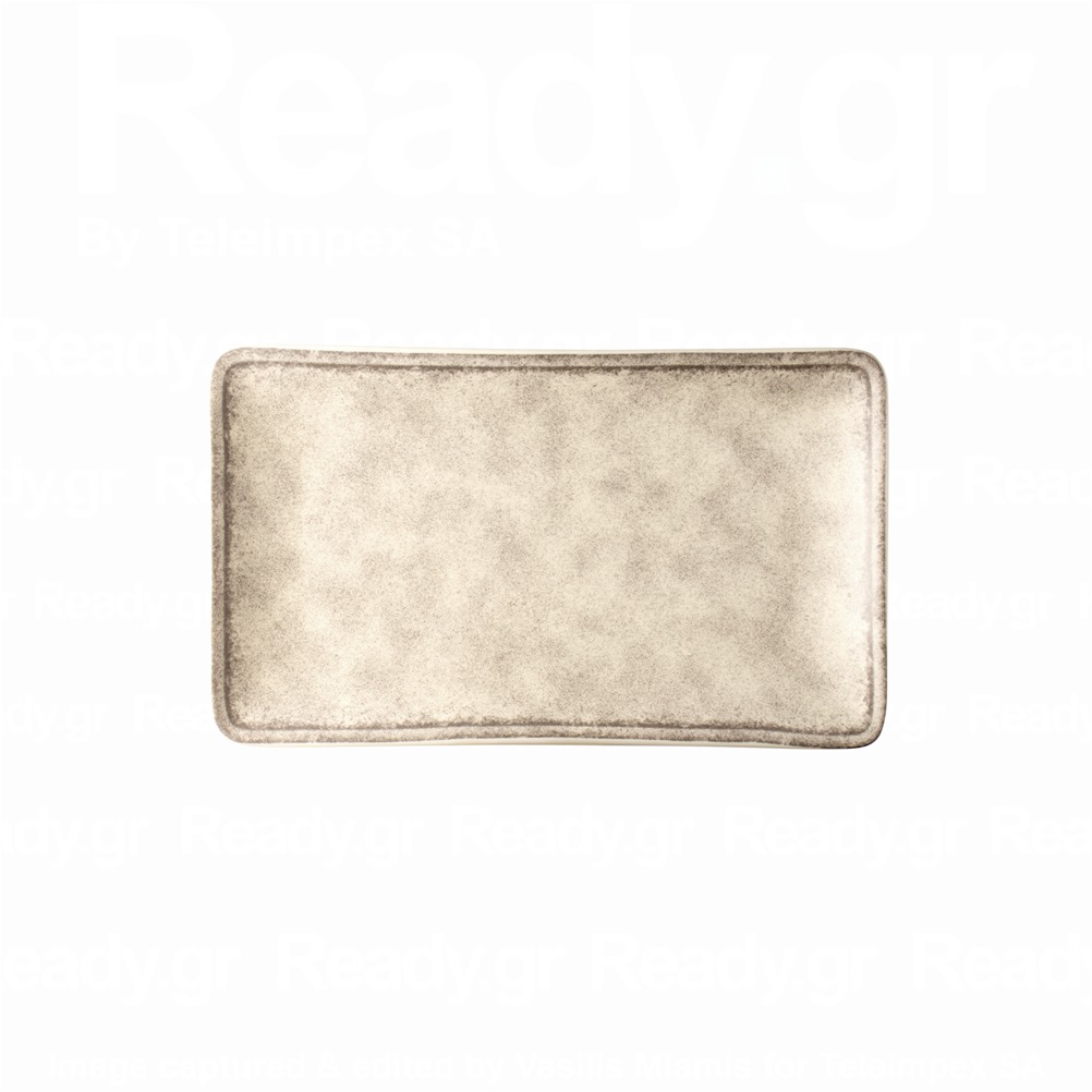 LV-MT-1-RP-2716 Πιατέλα ορθογώνια πορσελάνης 27x16cm, σειρά Future, γκρι ματ, LUKANDA