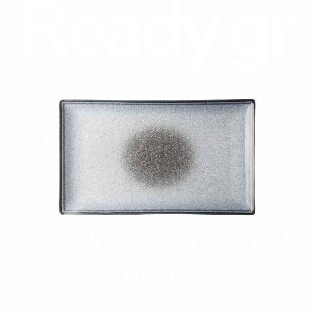 LVE-1-RP-2716 Πιατέλα ορθογώνια πορσελάνης 27x16cm, σειρά Elora, Cloudy Grey, LUKANDA