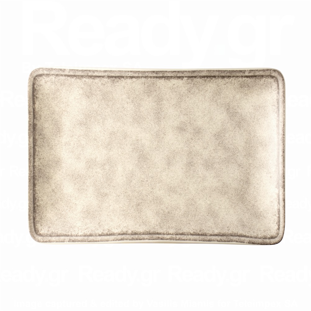 LV-MT-1-RP-3624 Πιατέλα ορθογώνια πορσελάνης 36x24cm, σειρά Future, γκρι ματ, LUKANDA