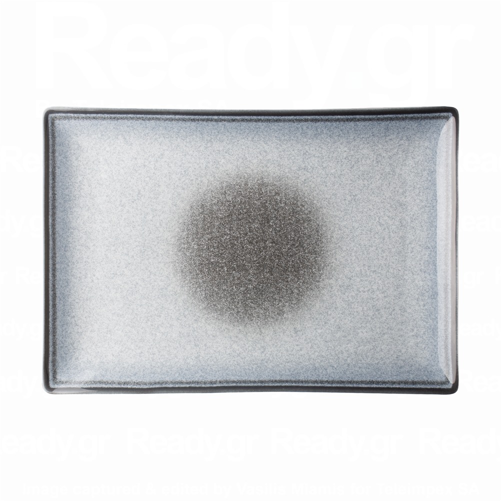 LVE-1-RP-3624 Πιατέλα ορθογώνια πορσελάνης 36x24cm, σειρά Elora, Cloudy Grey, LUKANDA