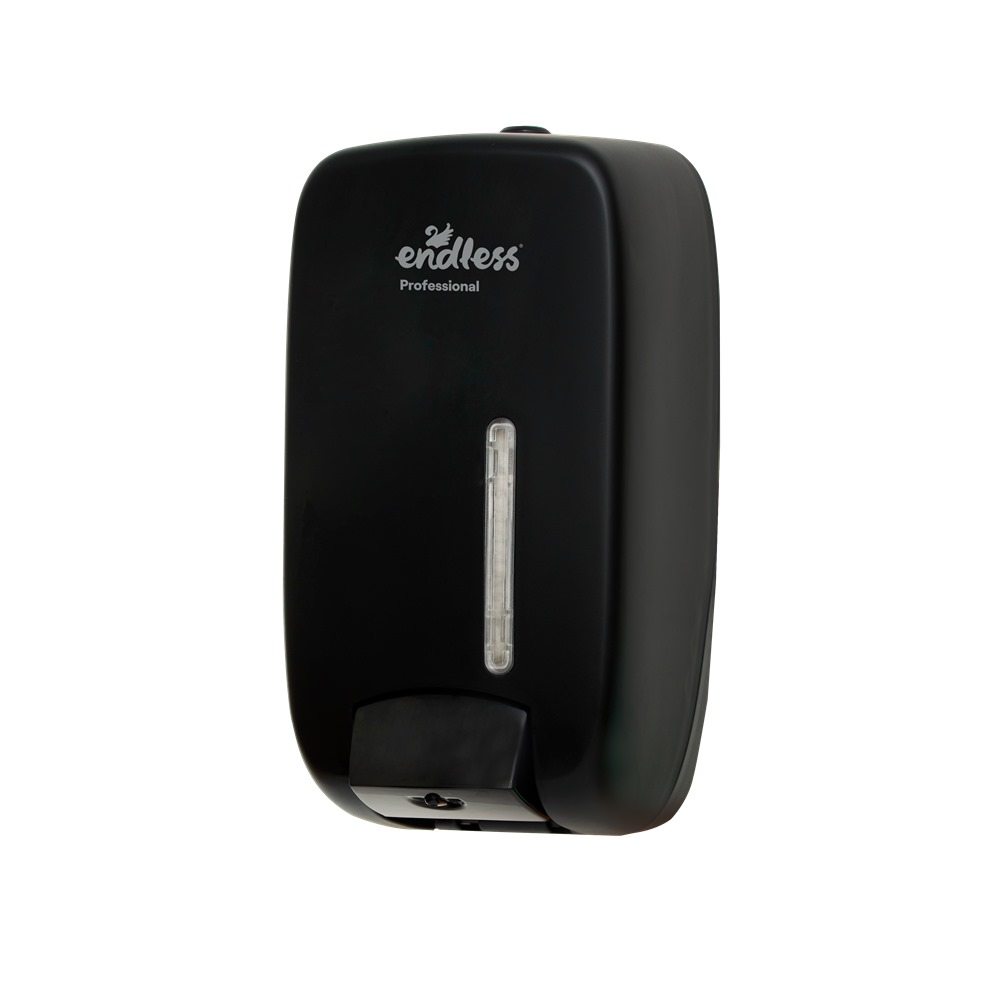 2999150449 Συσκευή/Διανεμητής Κρεμοσάπουνου 1λτ, 9.9x11.8xΥ21.7cm, Μαύρη, Endless