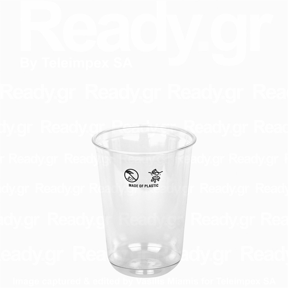 UPET/16OZ Ποτήρι Υψηλής ποιότητας PET 16oz, (400cl, φ90mm), Διάφανο