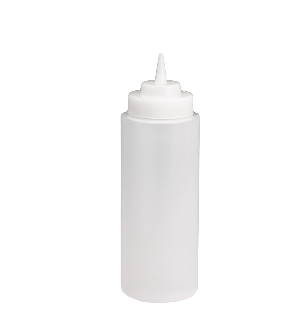 (TC) 3263C Μπουκάλι μπιμπερό, Διάφανο, 32oz (950 ml) Squeeze, με φαρδύ λαιμό, TableCraft